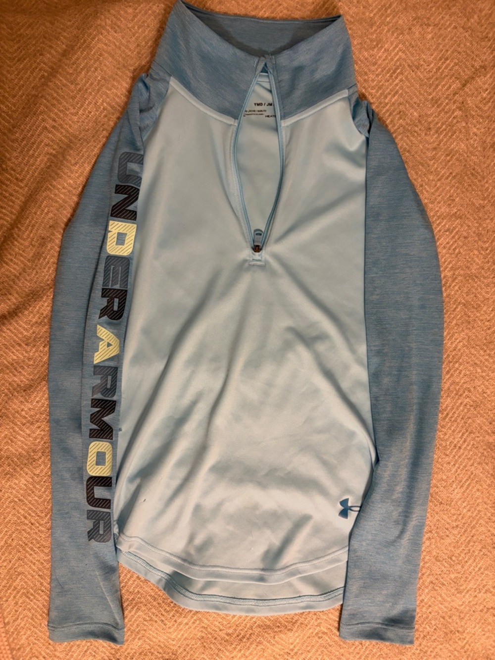 Under armour blue long sleeve zip up